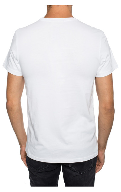 Burberry Pánske Biele Tričko Circle Logo