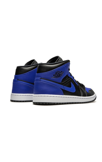 Air Jordan 1 Mid Hyper Royal Tumbled Leather