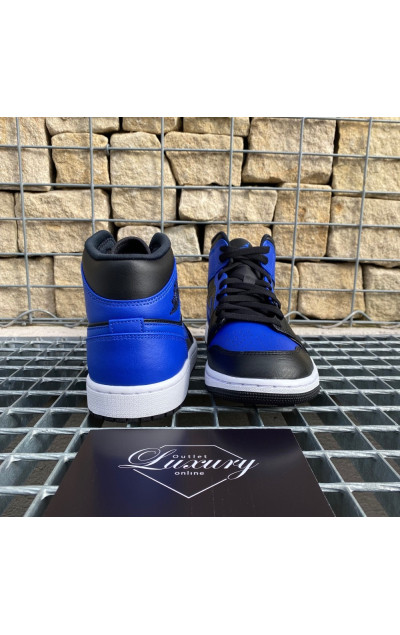Air Jordan 1 Mid Hyper Royal Tumbled Leather