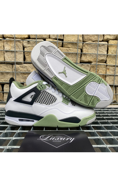 Air Jordan 4 Retro Seafoam Oil Green