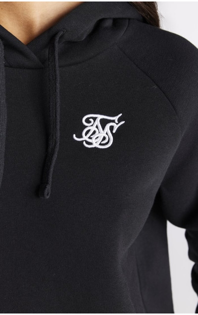 Sik Silk Damska Czarna Bluza Overhead