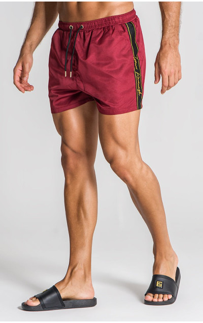 Gianni Kavanagh Burgundy Limits Swimshorts