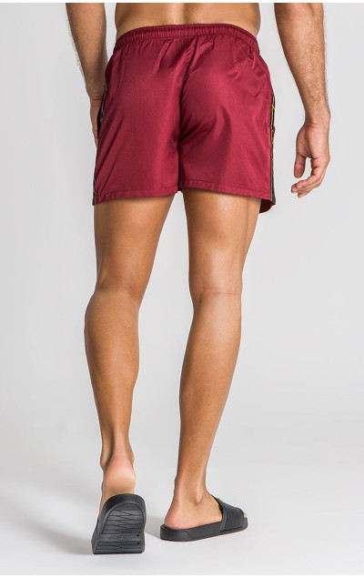 Gianni Kavanagh Burgundy Limits Swimshorts
