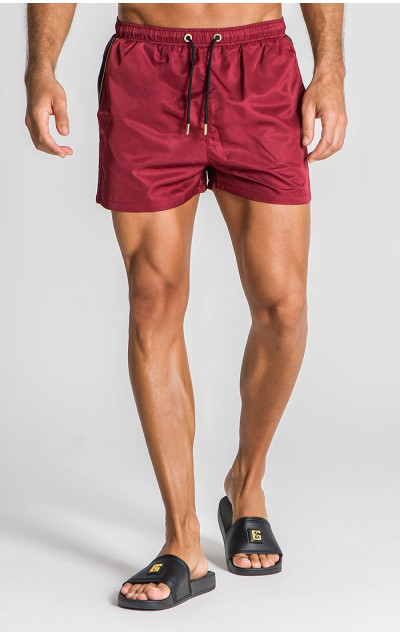 Gianni Kavanagh Burgundy Limits Swimshorts