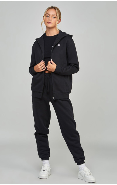 Sik Silk Black Essential Zip Thru