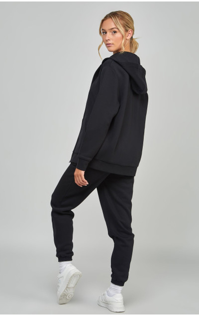 Sik Silk Black Essential Zip Thru