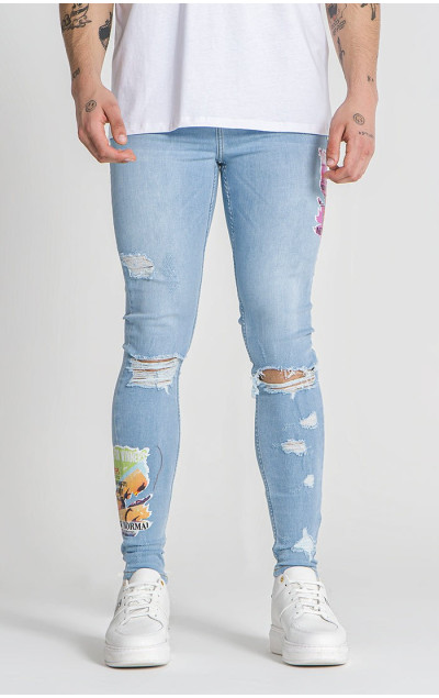 Gianni Kavanagh Męskie Jasnoniebieskie Dżinsy Candy Jeans