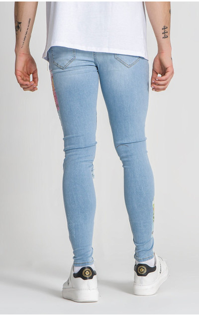 Gianni Kavanagh Pánske Modré Jeansy Candy