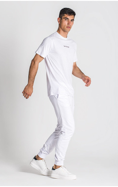 Gianni Kavanagh Pánske Biele Tričko Essential Regular Slim