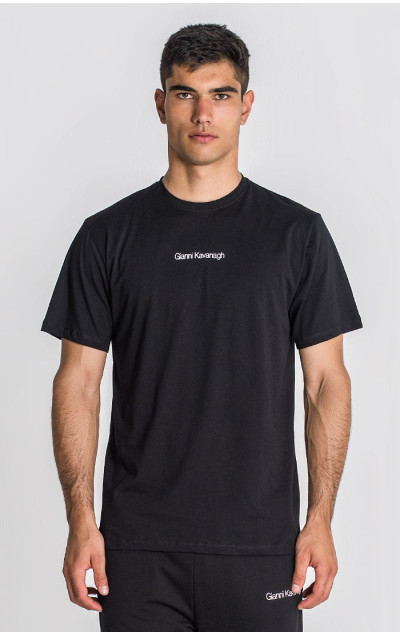 Gianni Kavanagh Pánské Černé Tričko Essential Regular Slim