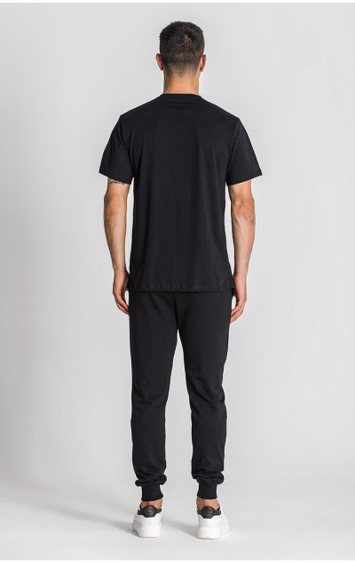 Gianni Kavanagh Pánske Čierne Tričko Essential Regular Slim