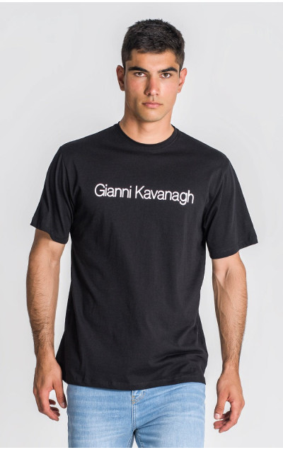 Gianni Kavanagh Pánske Čierne Tričko Essential Maxi Regular