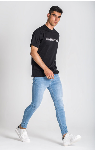 Gianni Kavanagh Pánské Černé Tričko Essential Maxi Regular