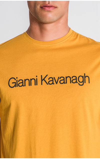 Gianni Kavanagh Pánske Žlté Tričko Essential Maxi Regular