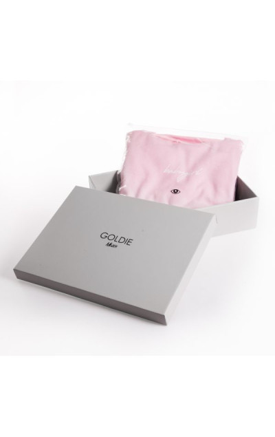 Goldie Merch Hoodie Baby Pink