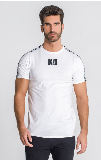 Gianni Kavanagh White Culture Tape Tee