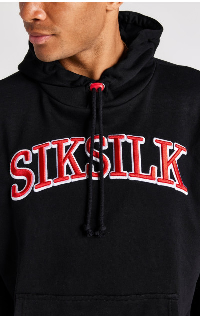Sik Silk Black Oversized Hoodie