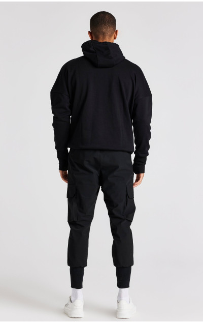 Sik Silk Black Oversized Hoodie