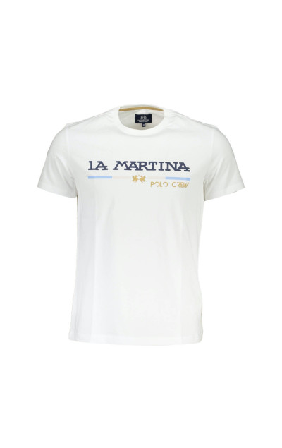 La Martina Pánské Bílé Tričko Polo Crew