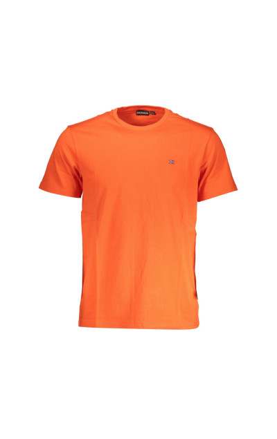 Napapijri Orange Small Logo Tee