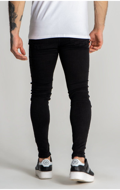 Gianni Kavanagh Black Core Ripped Jeans