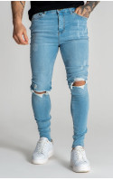 Gianni Kavanagh Light Blue Core Ripped Jeans