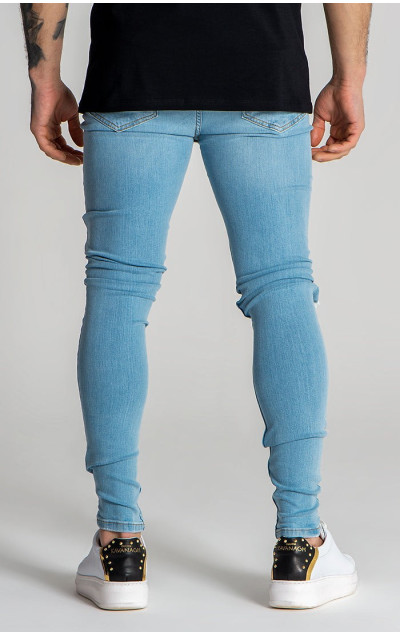 Gianni Kavanagh Light Blue Core Ripped Jeans