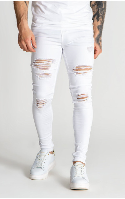 Gianni Kavanagh White Core Destroyed Jeans