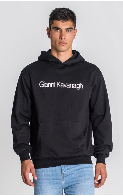Gianni Kavanagh Męska Czarna Bluza Essential Maxi Hoodie