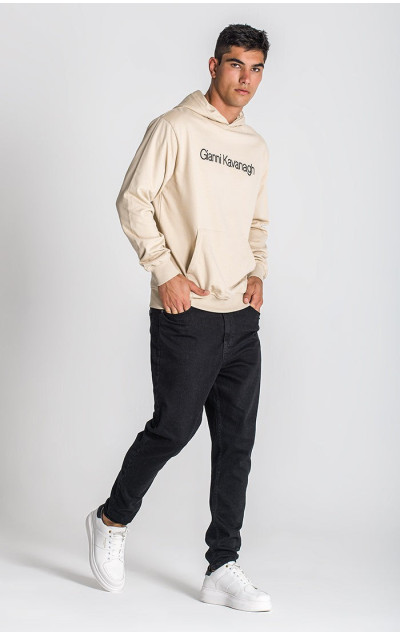 Gianni Kavanagh Beige Essential Maxi Hoodie