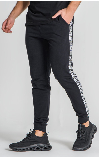 Gianni Kavanagh Black Culture Tape Joggers