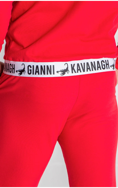 Gianni Kavanagh Męskie Czerwone Spodnie Dresowe Drift Joggers