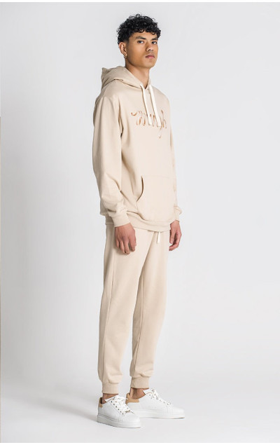 Gianni Kavanagh Pánská Béžová Mikina Laced Oversized