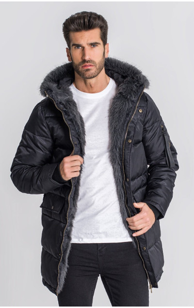 Gianni Kavanagh Męska Czarna Kurtka iD Coat