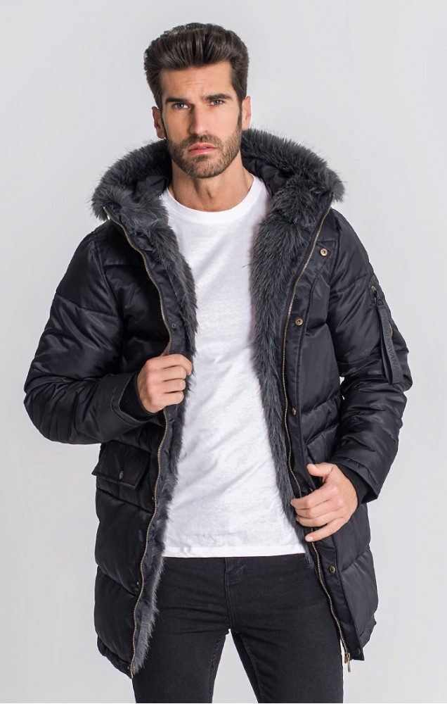 Gianni Kavanagh White Typo Puffer Jacket