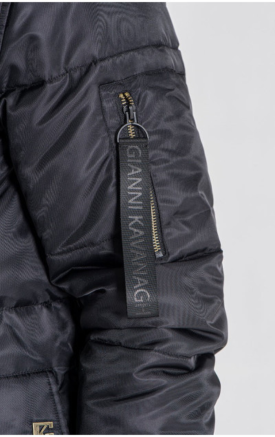 Gianni Kavanagh Męska Czarna Kurtka iD Coat