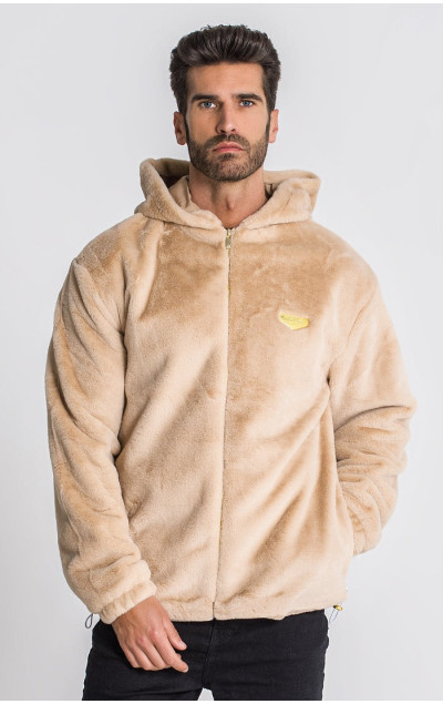 Gianni Kavanagh Męska Beżowa Bluza Newcastle Hoodie Jacket