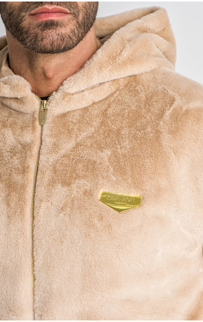 Gianni Kavanagh Beige Newcastle Hoodie Jacket