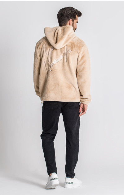 Gianni Kavanagh Męska Beżowa Bluza Newcastle Hoodie Jacket