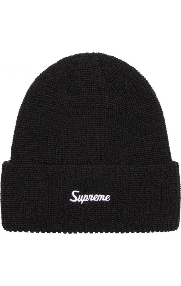 Supreme Loose Gauge Beanie Black