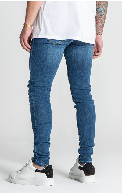 Gianni Kavanagh Pánske Modré Jeansy Slim Fit