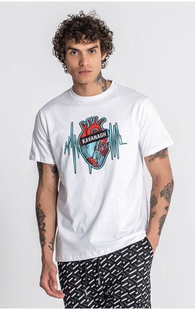 Gianni Kavanagh White Heartbeat Tee
