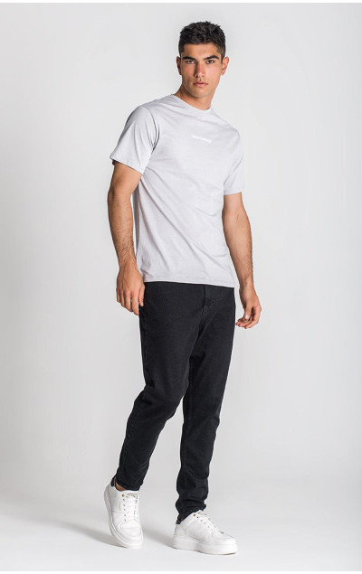 Gianni Kavanagh Męska Szara Koszulka Essential Micro Regular