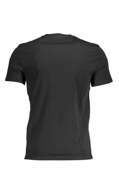 Guess Jeans Pánske Čierne Tričko Maniche Corte