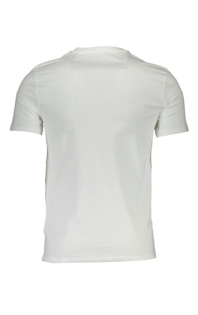 Guess Jeans Pánske Biele Tričko Maniche Corte