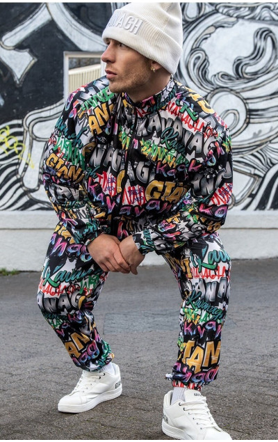 Gianni Kavanagh Pánske Farebné Tepláky Bristol Loose