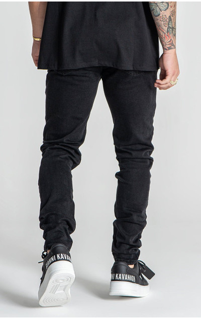 Gianni Kavanagh Black Ripped Slim Fit Jeans