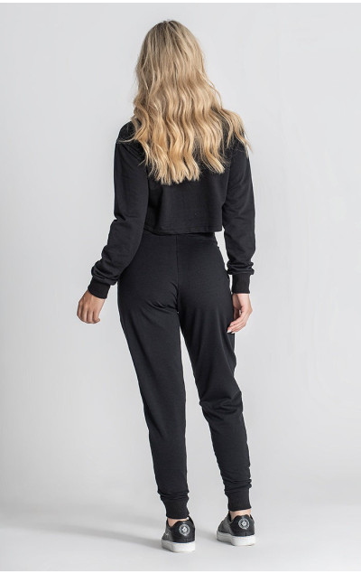 Gianni Kavanagh Black Nostalgia Cropped Sweat