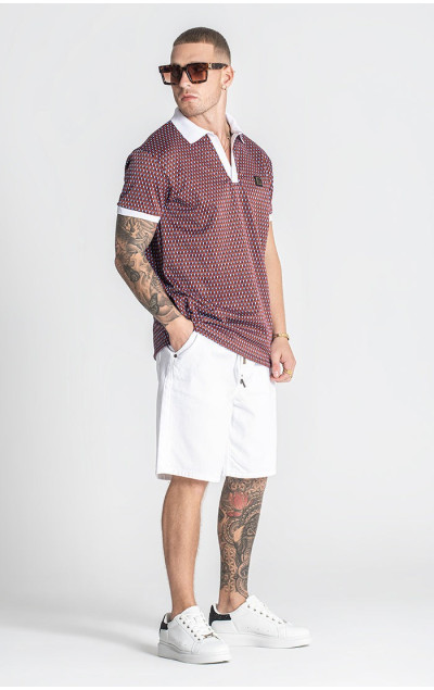 Gianni Kavanagh Męska Polo Koszulka Multicolor Multiply