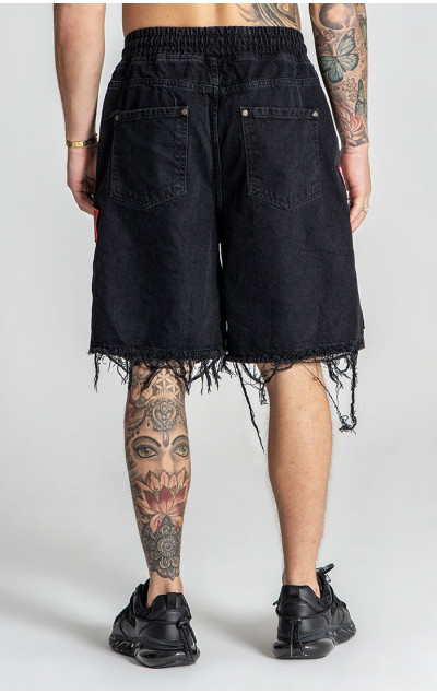 Gianni Kavanagh Black Multiply Denim Shorts
